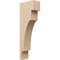 Ekena Millwork 5"W x 10"D x 30"H Thin Mediterranean Rough Cedar Woodgrain TimberThane Corbel, Primed Tan CORUR05X10X30MEDRCPR - alternate 1